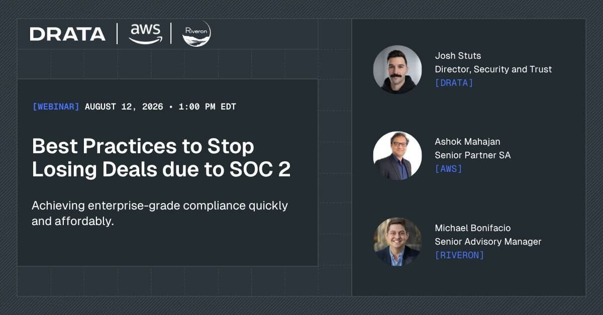 Stop Losing Deals due to SOC 2 with AWS & Riveron