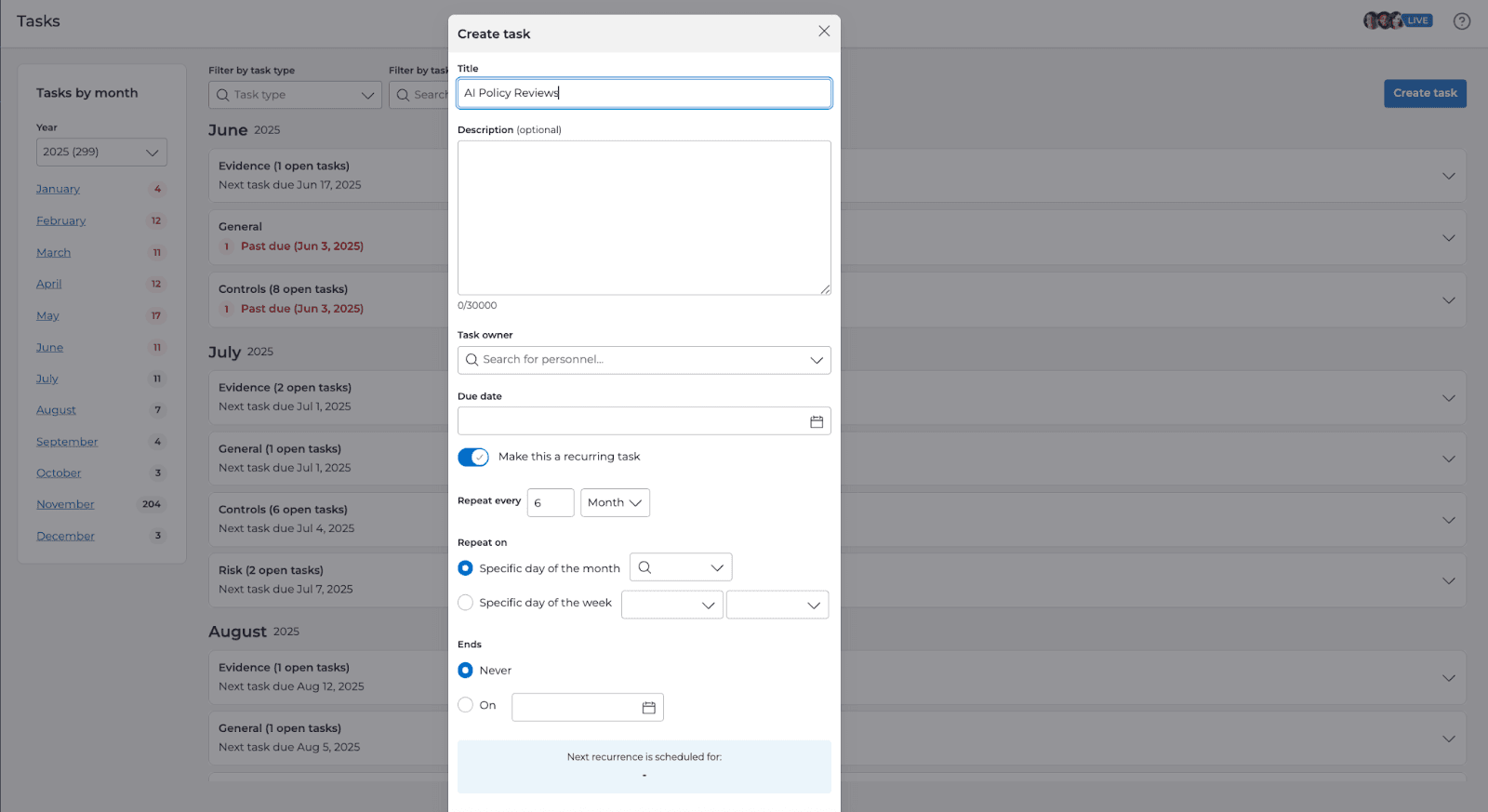recurring tasks screenshot 3