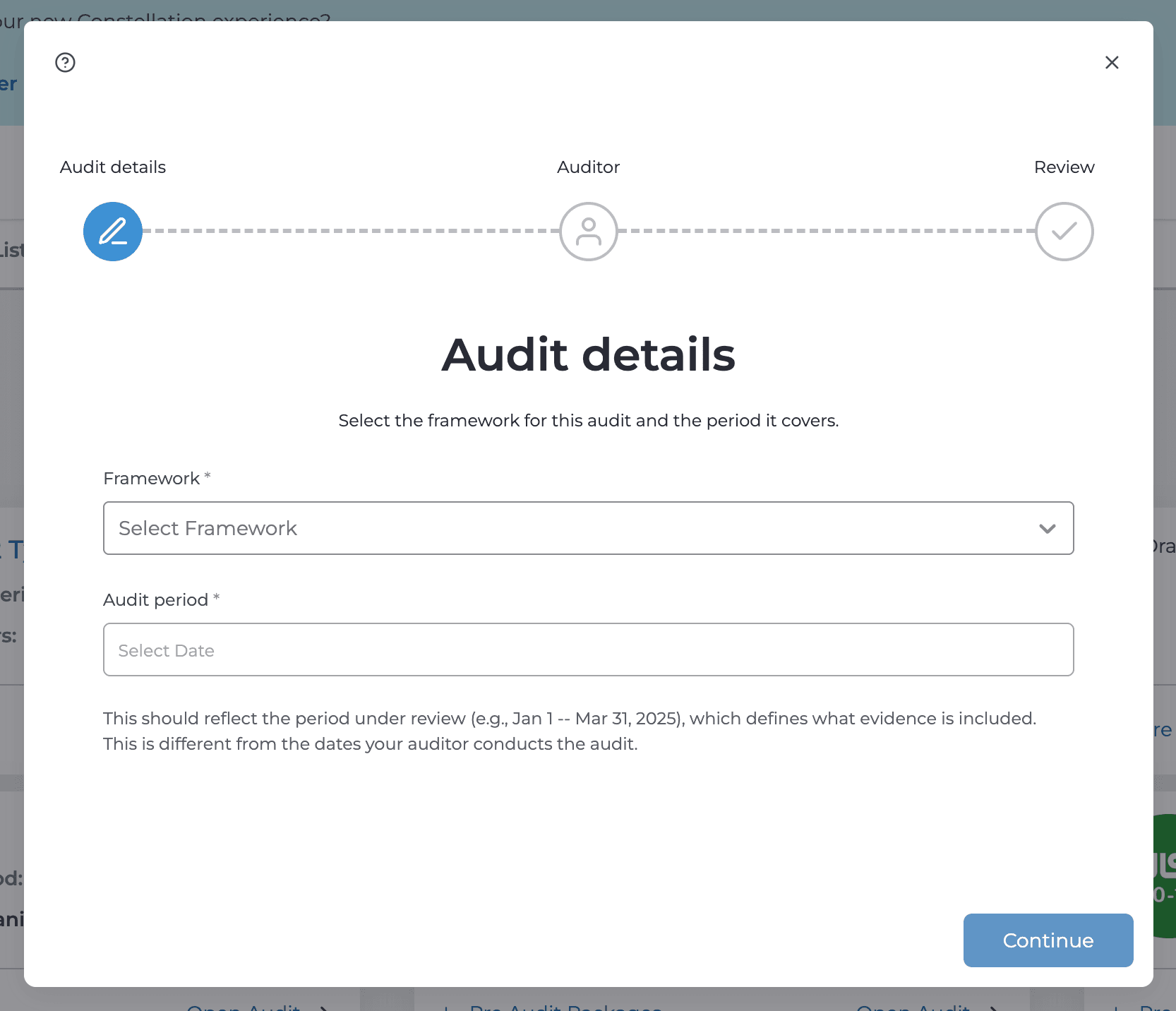 Audit Hub: Clearer Audit Period Guidance
