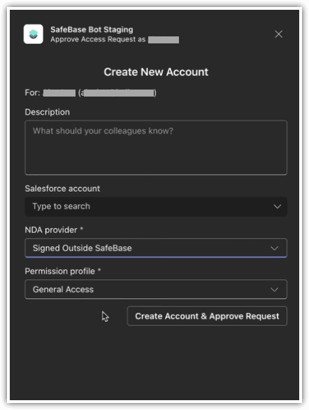 (BETA) Approve and Create Accounts in Teams