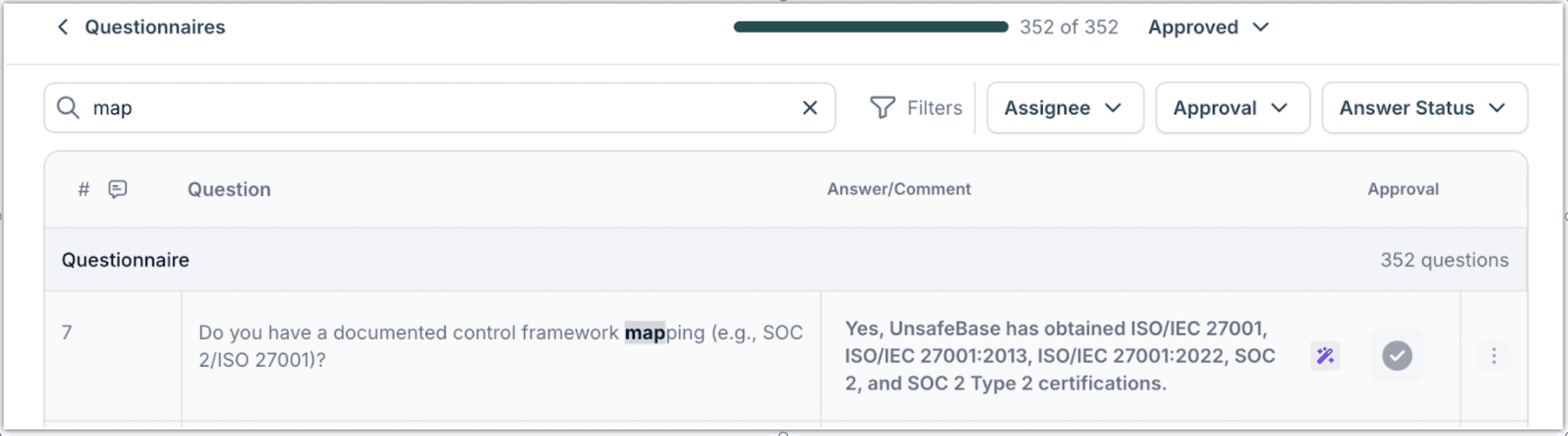 Question Search in Questionnaires